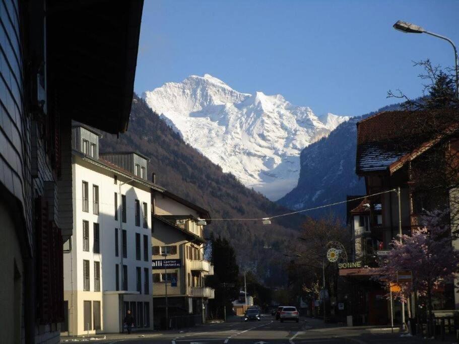 New.. Matten Central Family Suite, Sleeps 4 Matten bei Interlaken Dış mekan fotoğraf